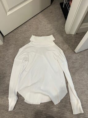 TNA Off-White Waffle Knit Pullover